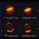 Comet Shoemaker-Levy 9 impacting Jupiter in 1994.
